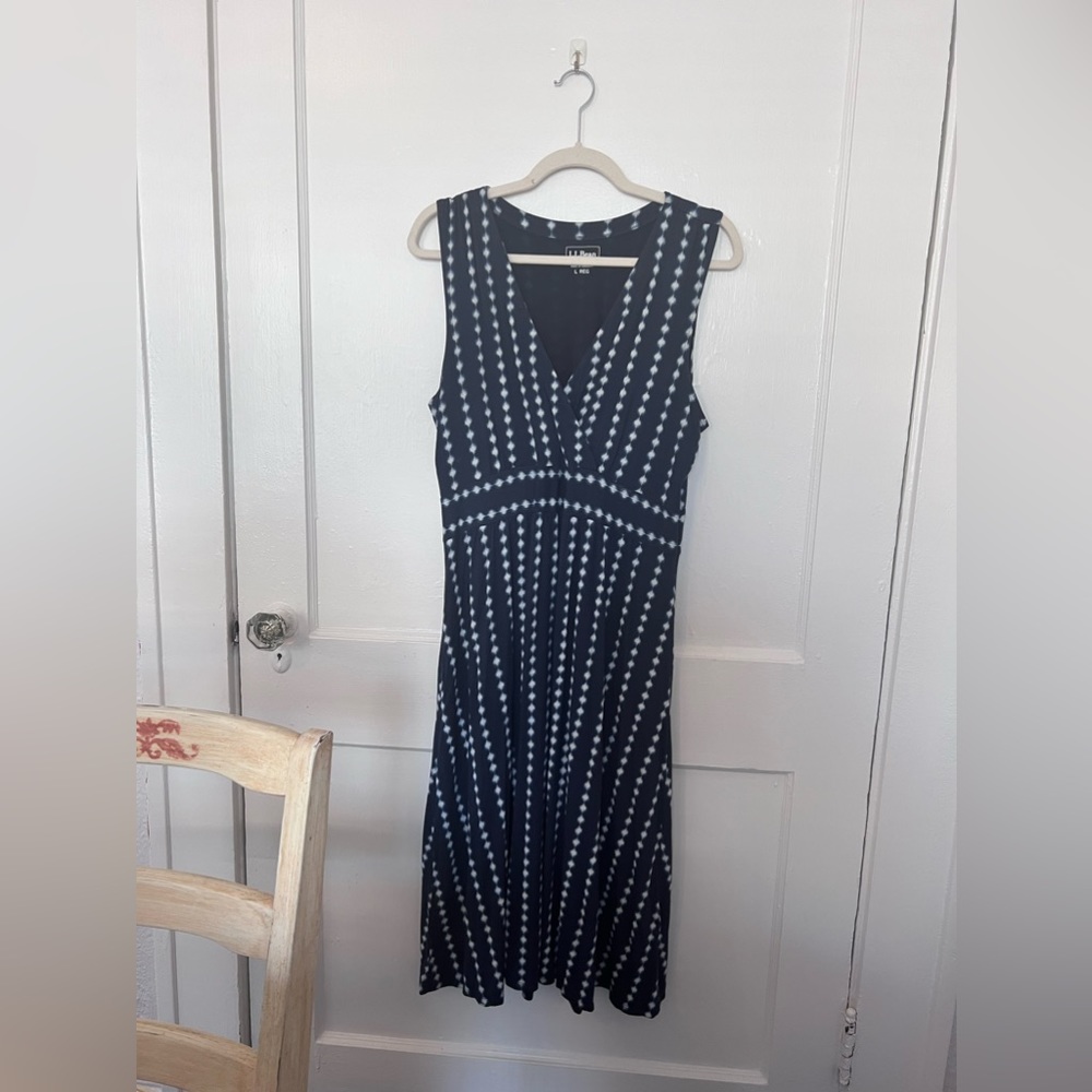 L.L. Bean Sleeveless Summer Knit Dress